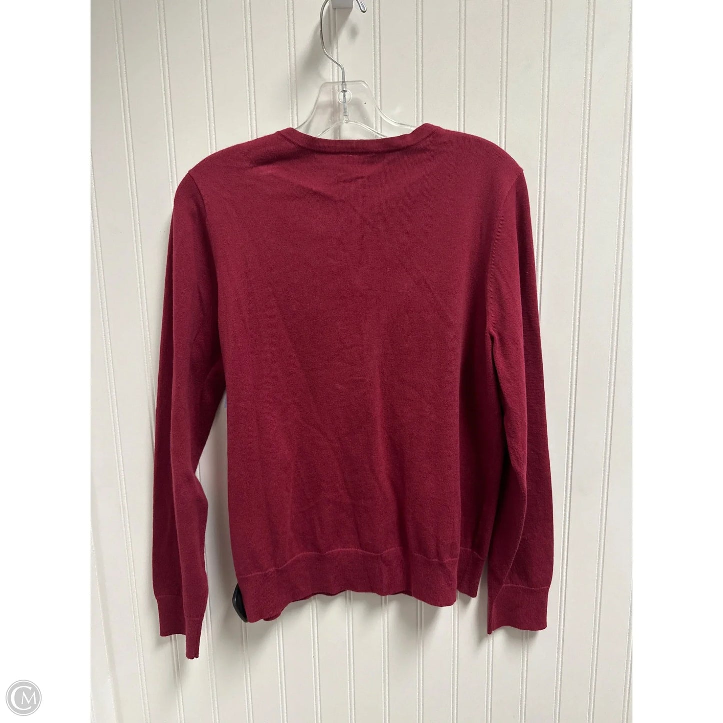 Cardigan By Ann Taylor In Red, Size: L