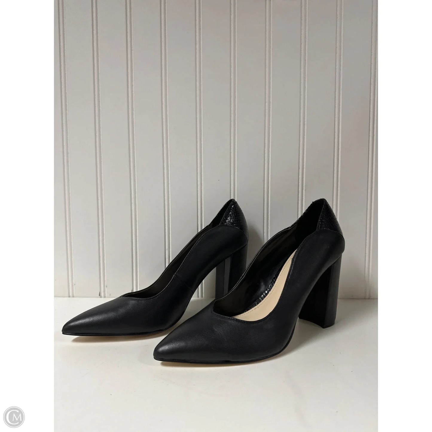 Shoes Heels Block By Nine West In Black, Size: 7.5