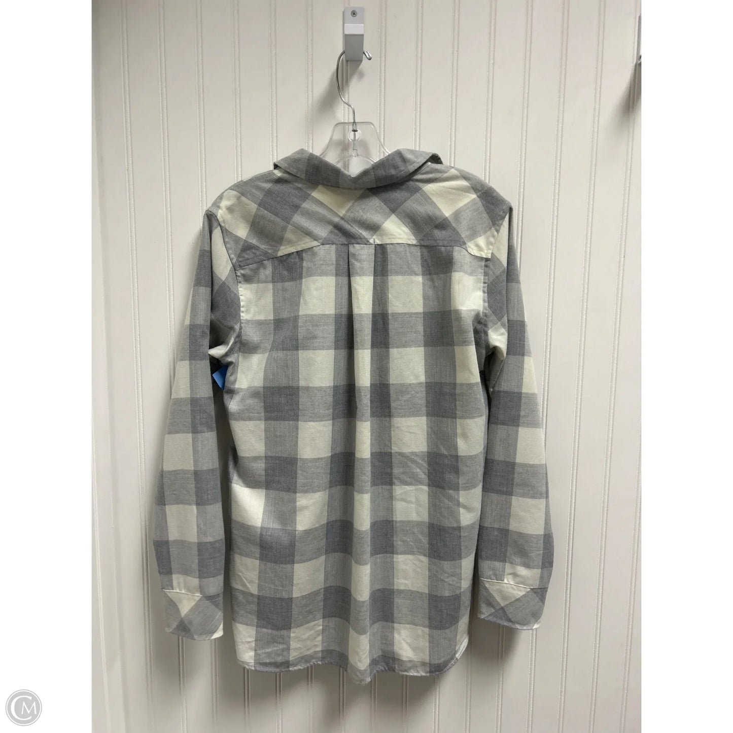 Top Long Sleeve By Vineyard Vines In Plaid Pattern, Size: M