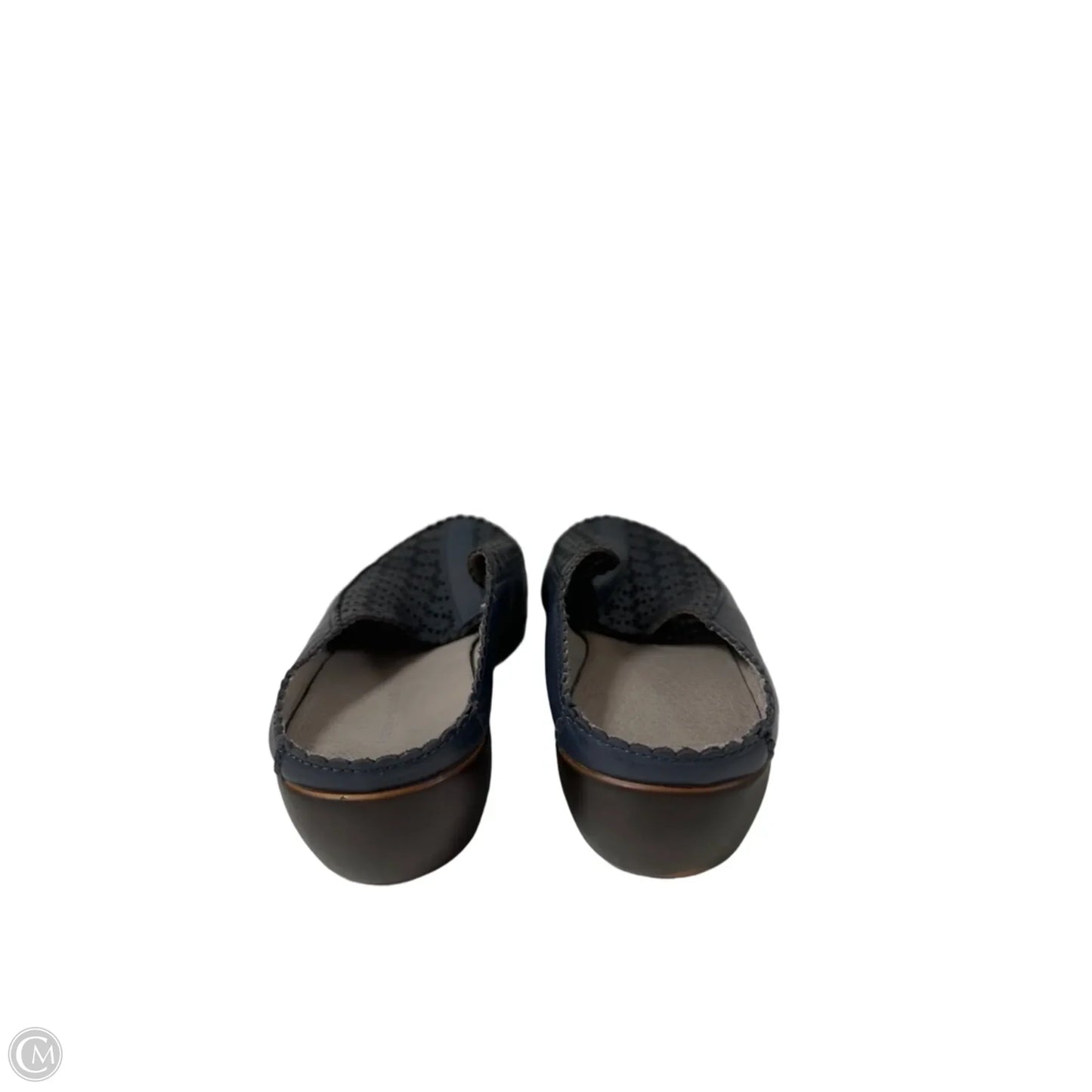 Shoes Heels Wedge By Easy Spirit In Navy, Size: 10