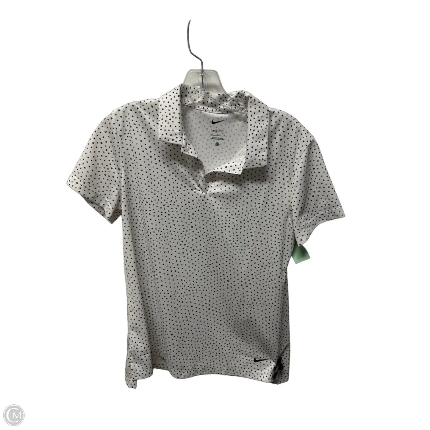 Athletic Top Short Sleeve By Nike Apparel In White, Size: M