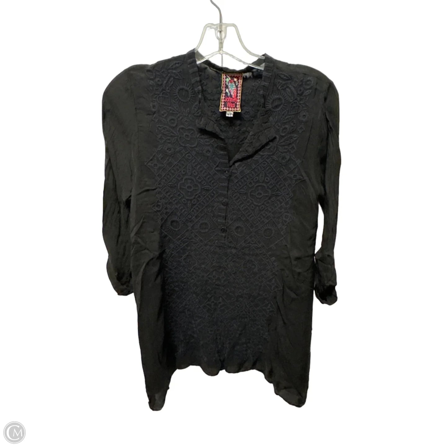 Top Long Sleeve By Johnny Was In Black, Size: Xs