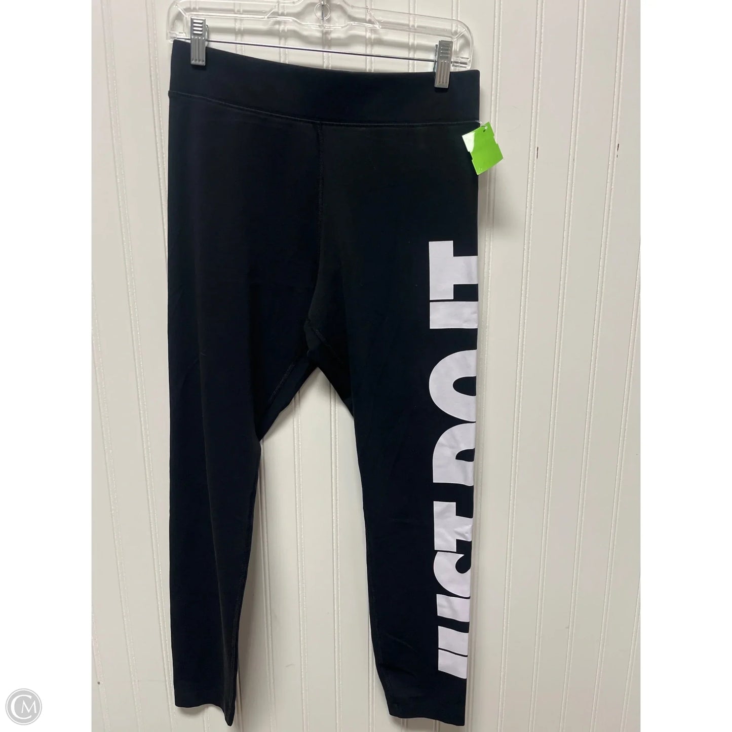 Athletic Leggings By Nike In Black, Size: L