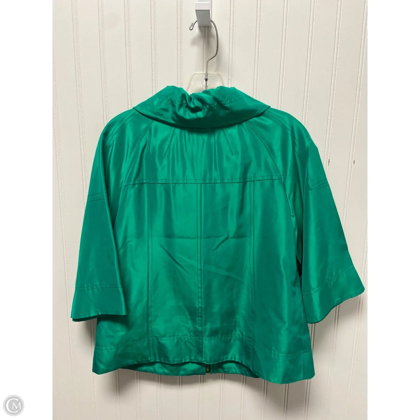 Jacket Designer By St. John In Green, Size: Sp