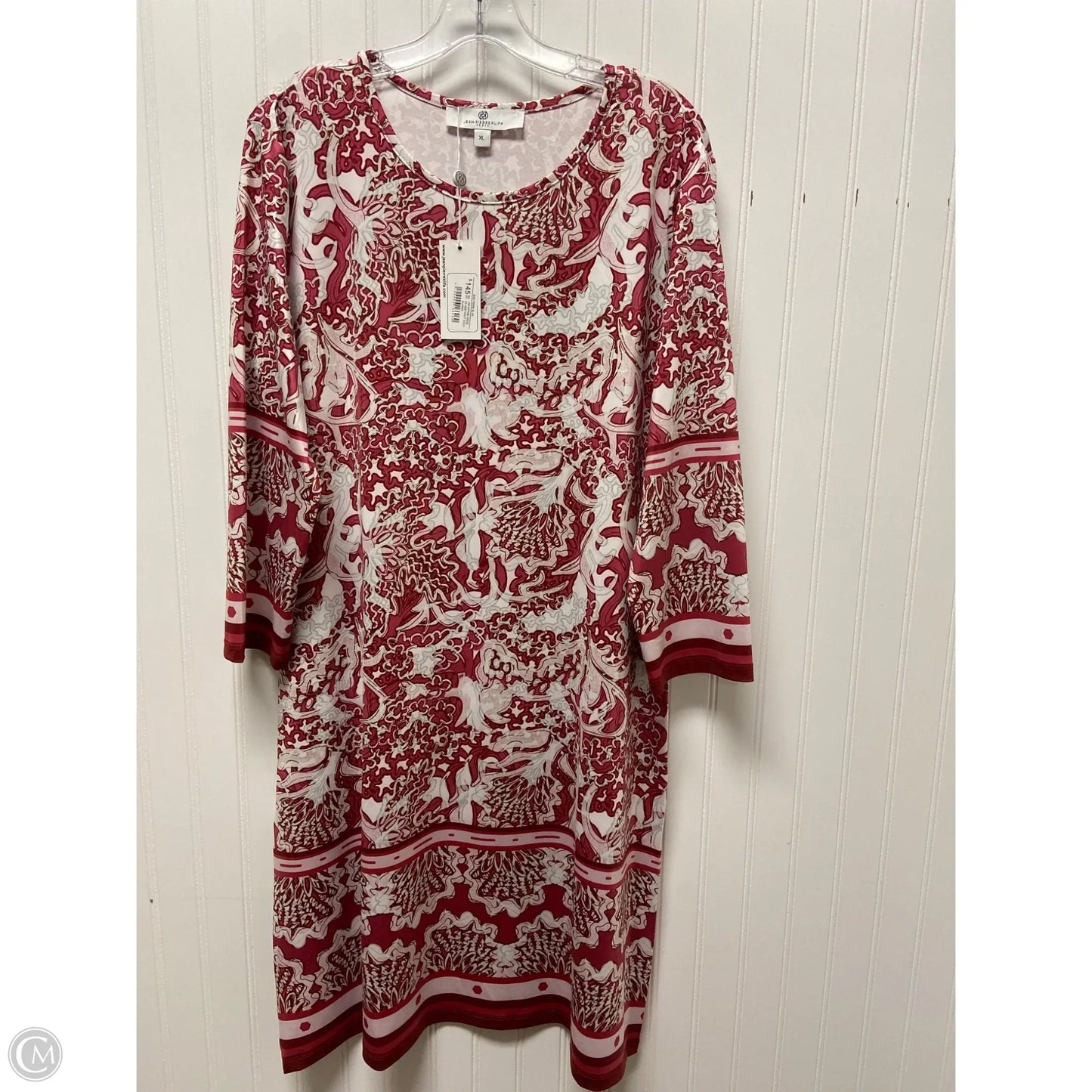 Dress Casual Short By Cmb In Pink & White, Size: XL