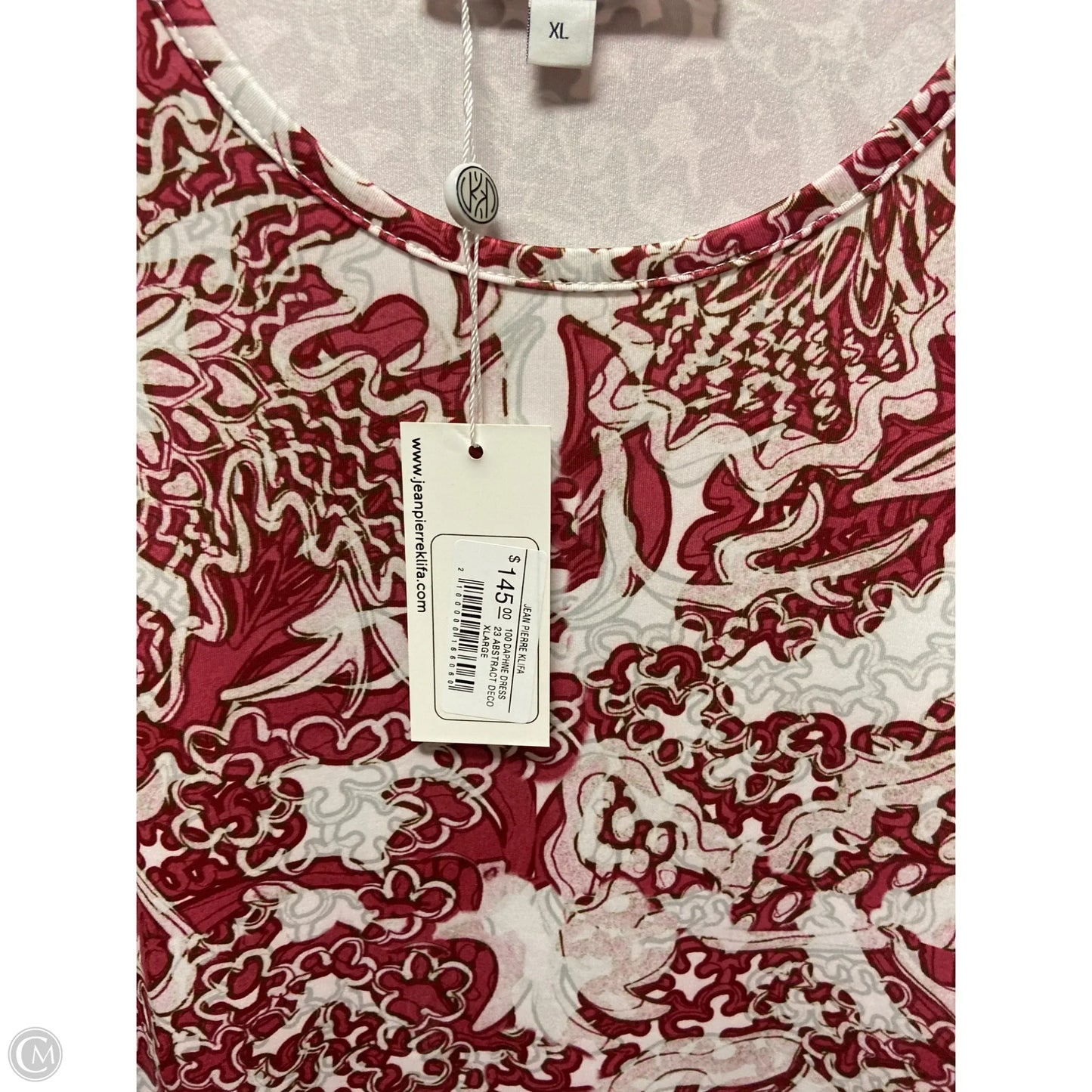 Dress Casual Short By Cmb In Pink & White, Size: XL
