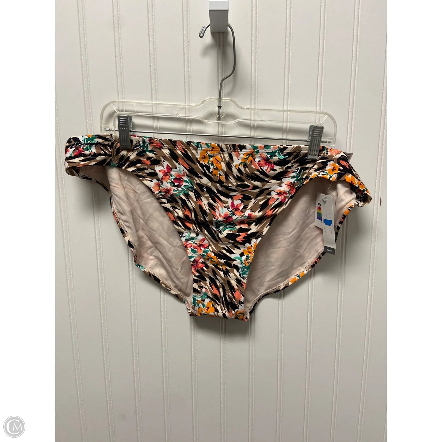 Swimsuit Bottom By Time And Tru In Animal Print, Size: Xl