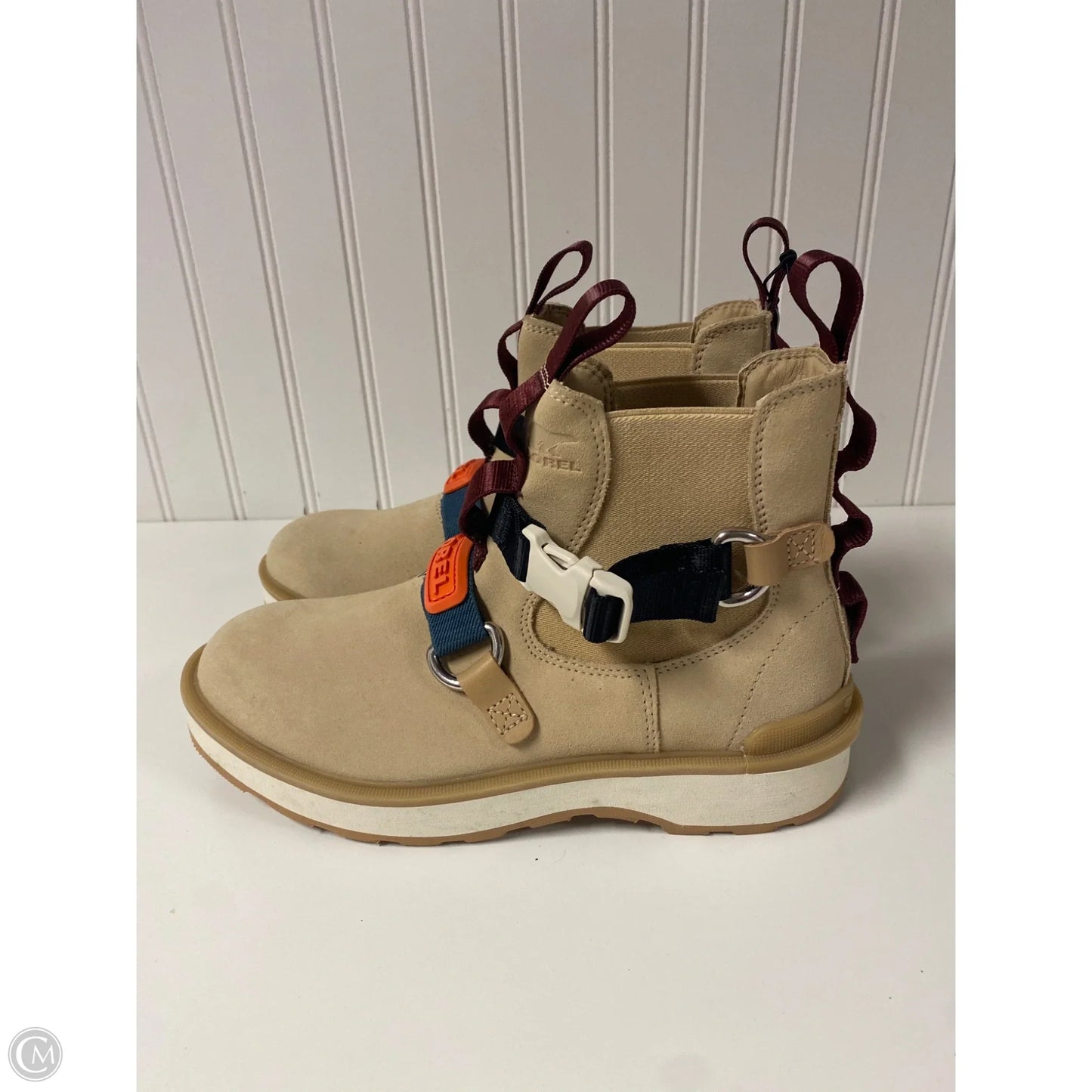 Boots Ankle Flats By Sorel In Beige, Size: 7.5