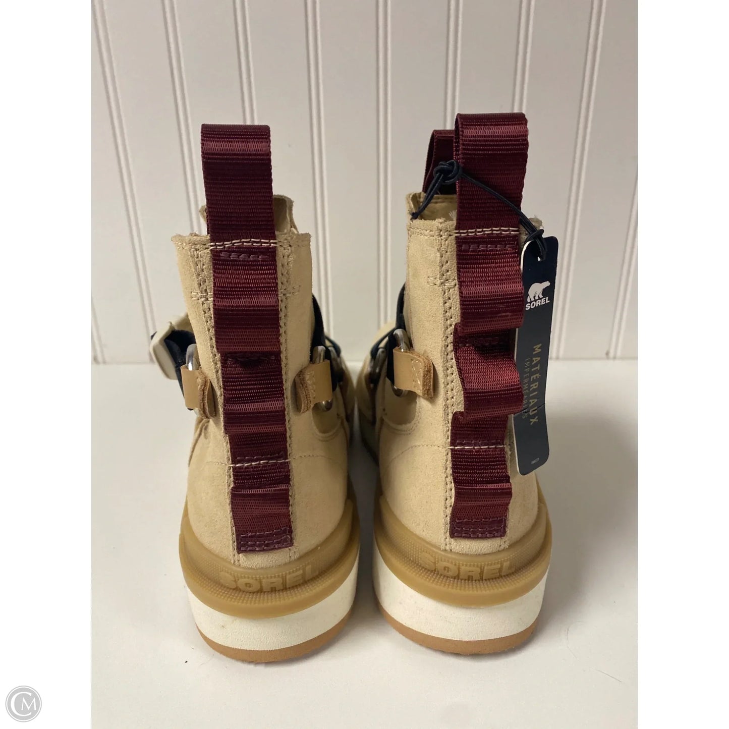 Boots Ankle Flats By Sorel In Beige, Size: 7.5