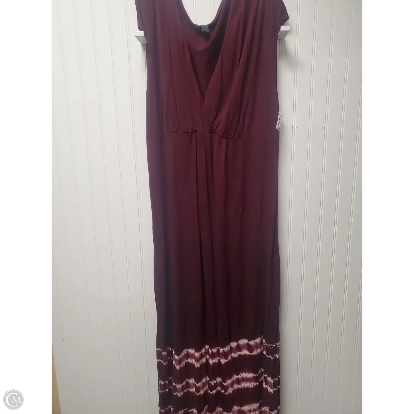 Dress Casual Maxi By Inc In Maroon, Size: 3x