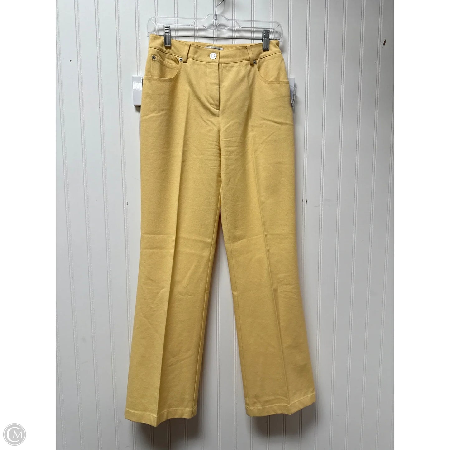 Pants Designer By St. John In Yellow, Size: 4
