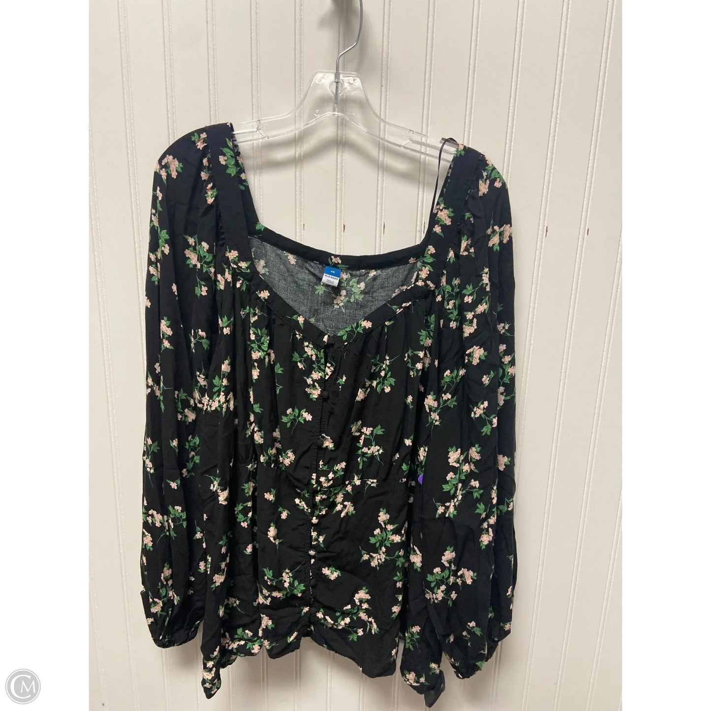 Top Long Sleeve By Old Navy In Black, Size: 4x