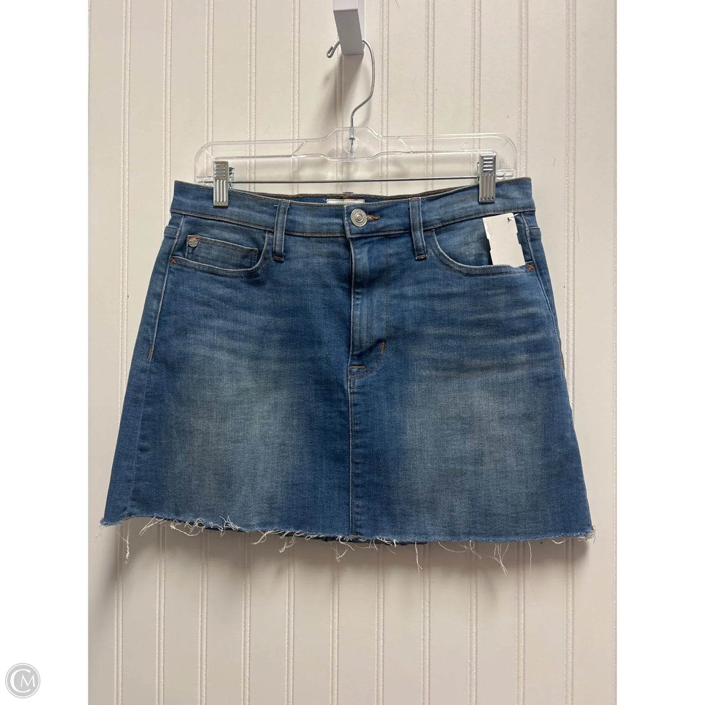 Skirt Mini & Short By Hudson In Blue Denim, Size: 4
