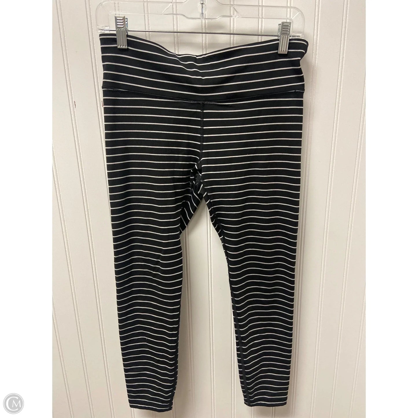 Athletic Leggings By Gapfit In Black & White, Size: M