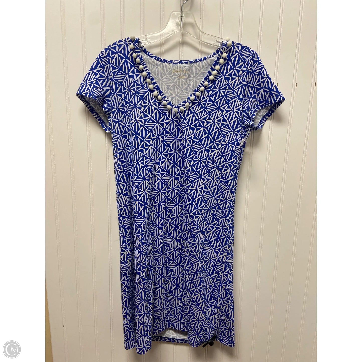 Dress Designer By Lilly Pulitzer In Blue & White, Size: S