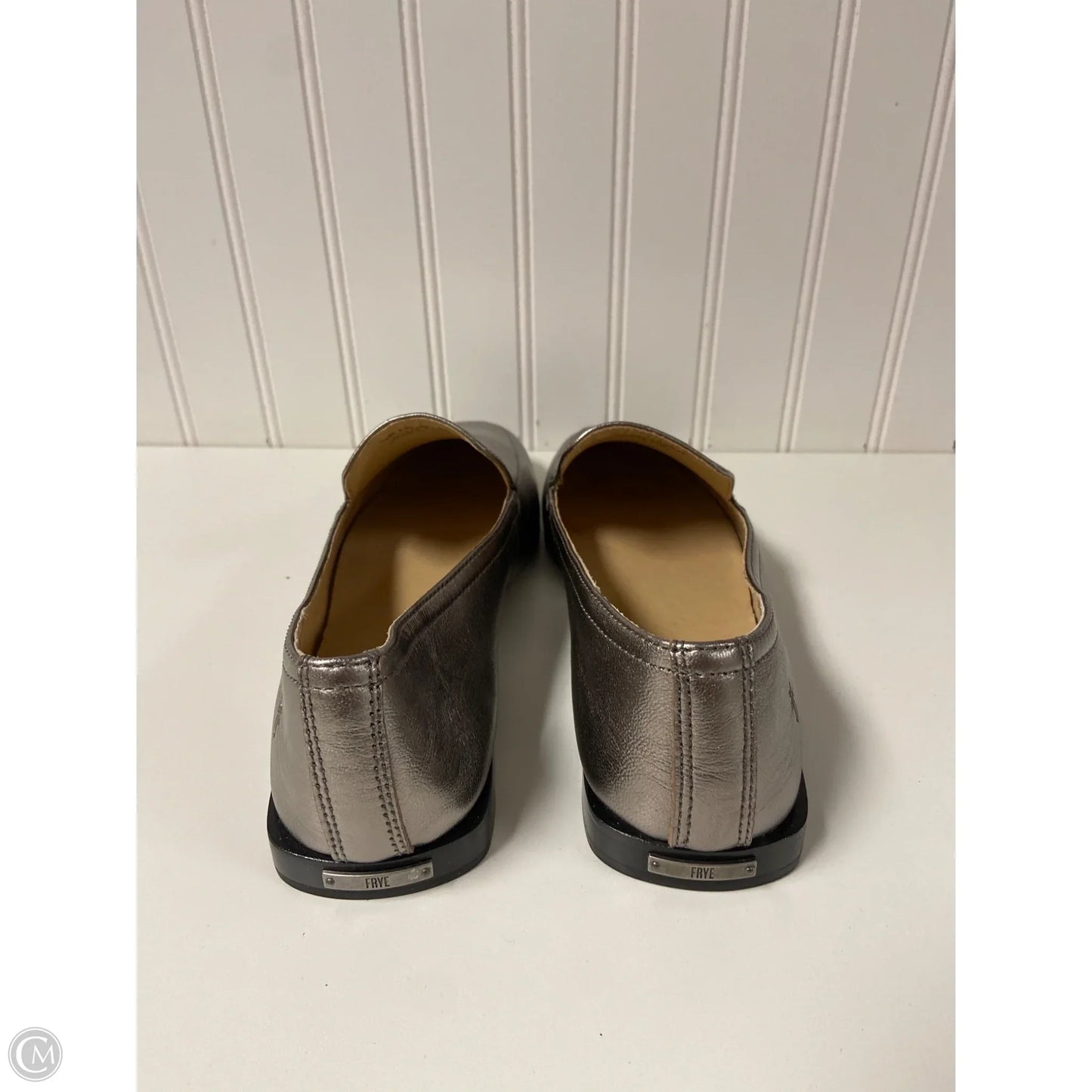 Shoes Designer By Frye In Silver, Size: 10