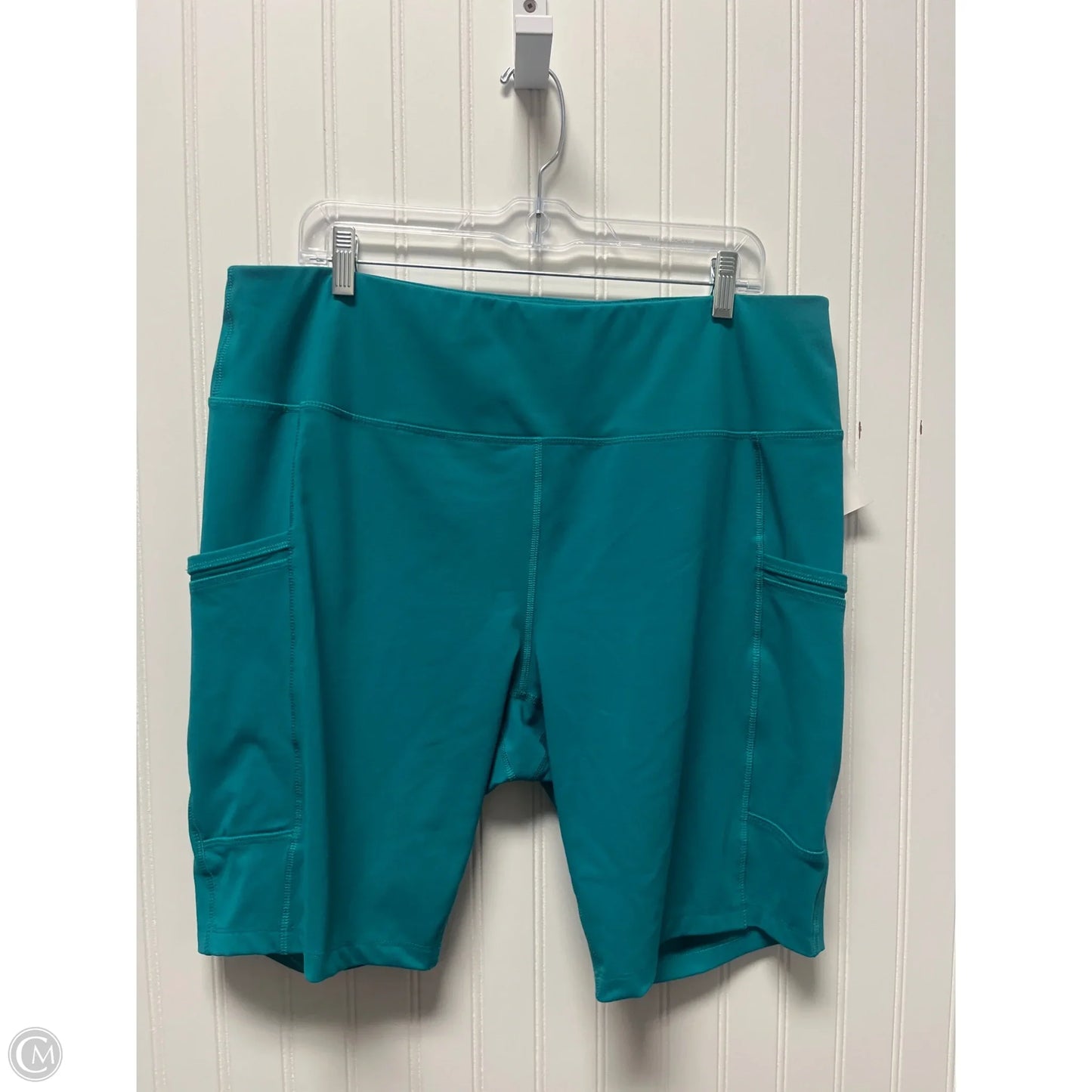Athletic Shorts By Clothes Mentor In Teal, Size: 1x