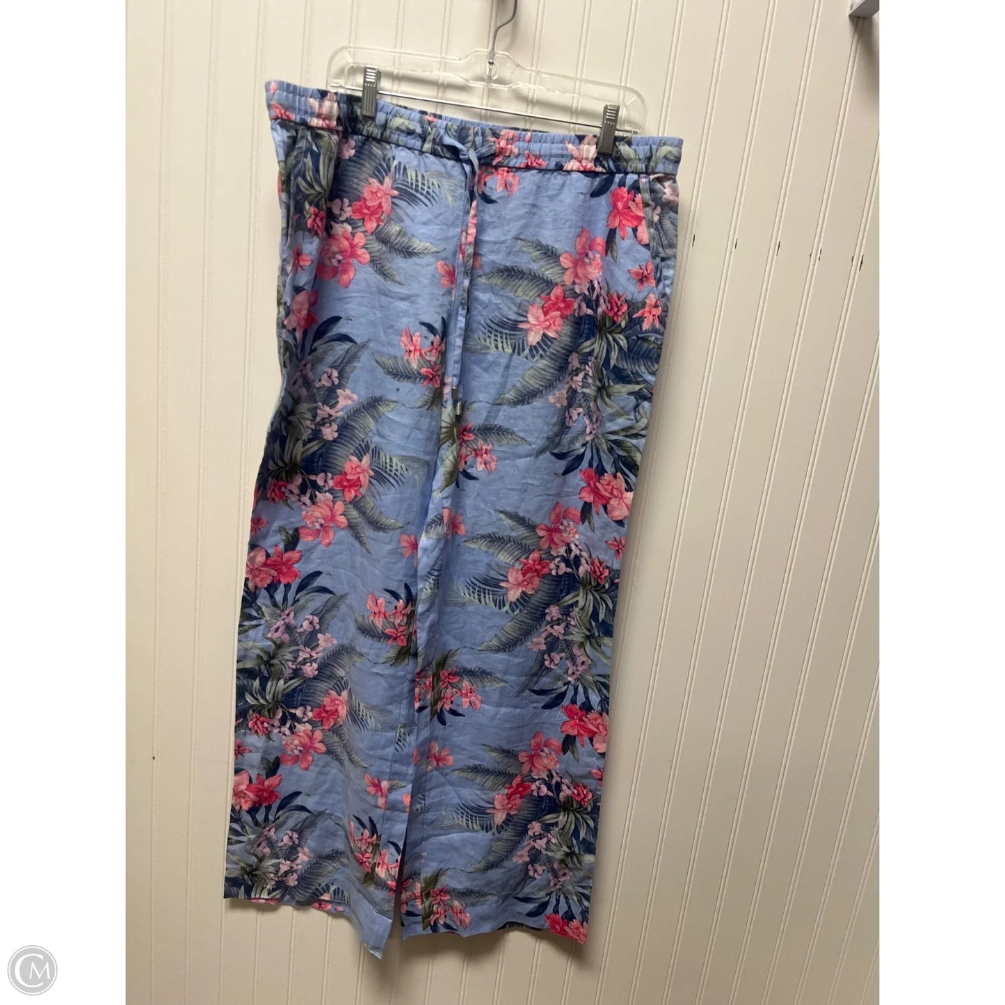 Pants Linen By Tommy Bahama In Blue, Size: L