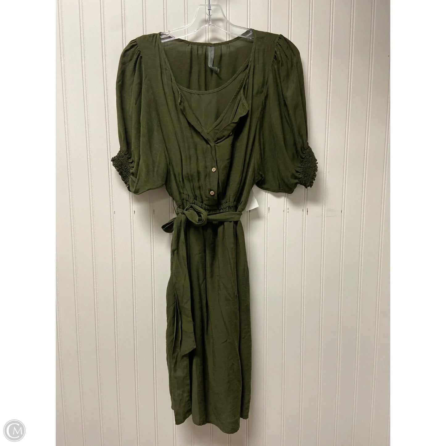 Dress Casual Short By Anthropologie In Green, Size: Xs