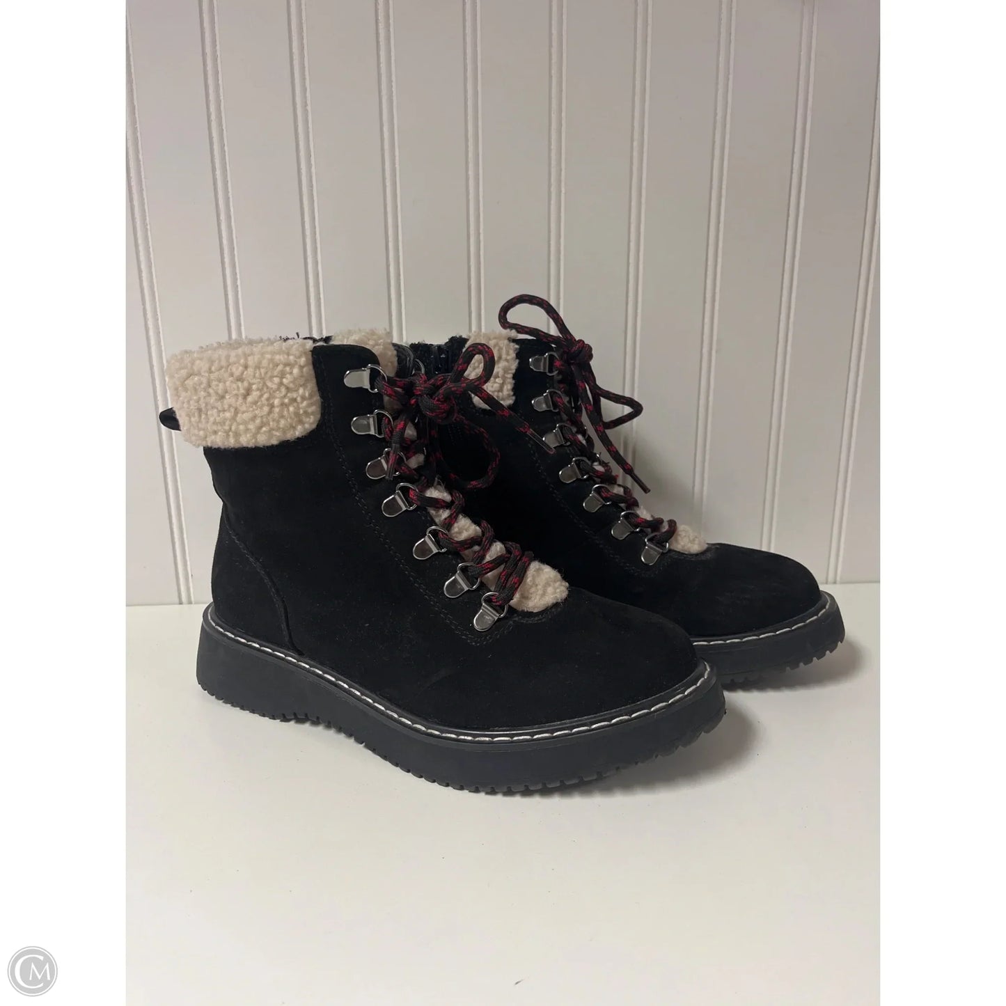 Boots Ankle Flats By Madden Girl In Black, Size: 8