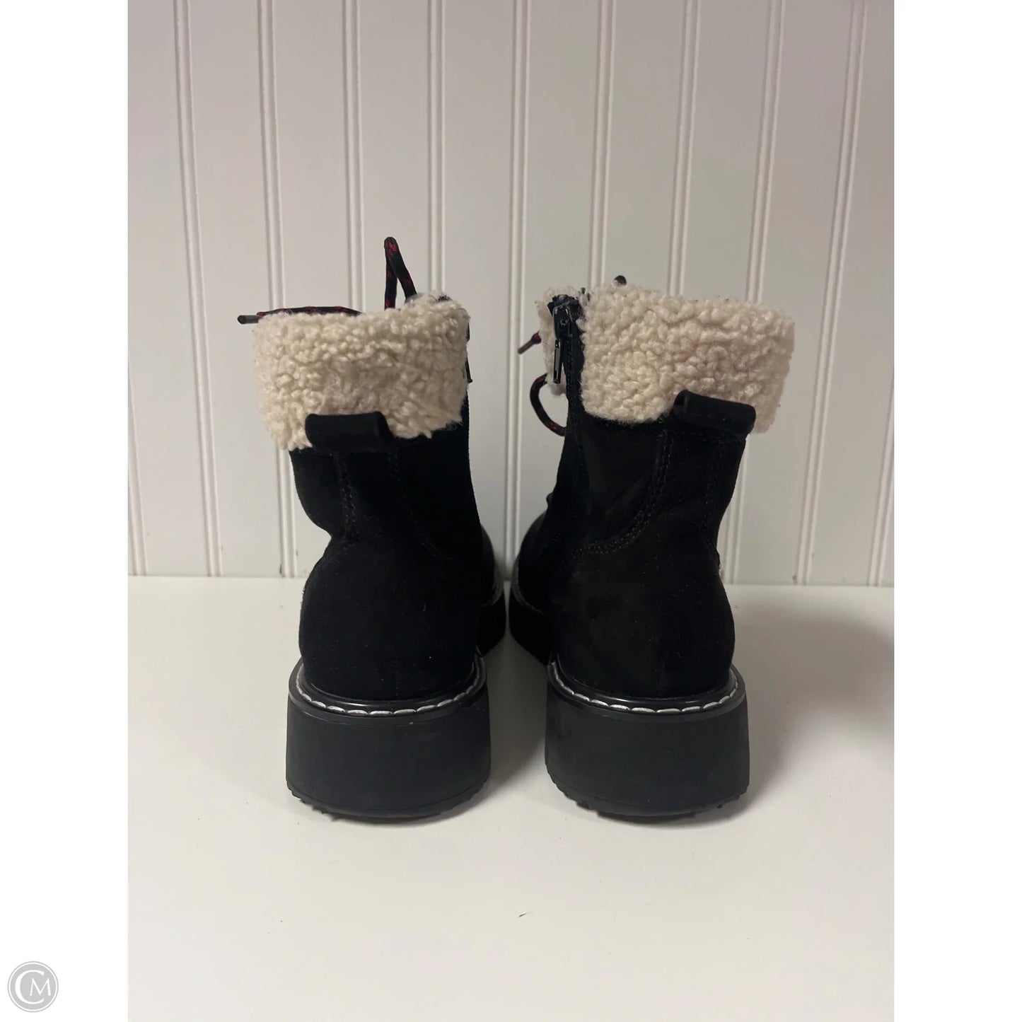 Boots Ankle Flats By Madden Girl In Black, Size: 8
