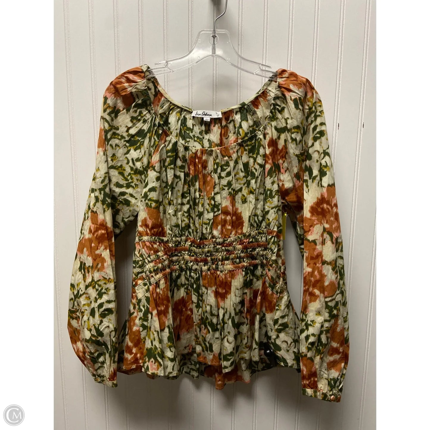 Top Long Sleeve By Sam Edelman In Beige, Size: L