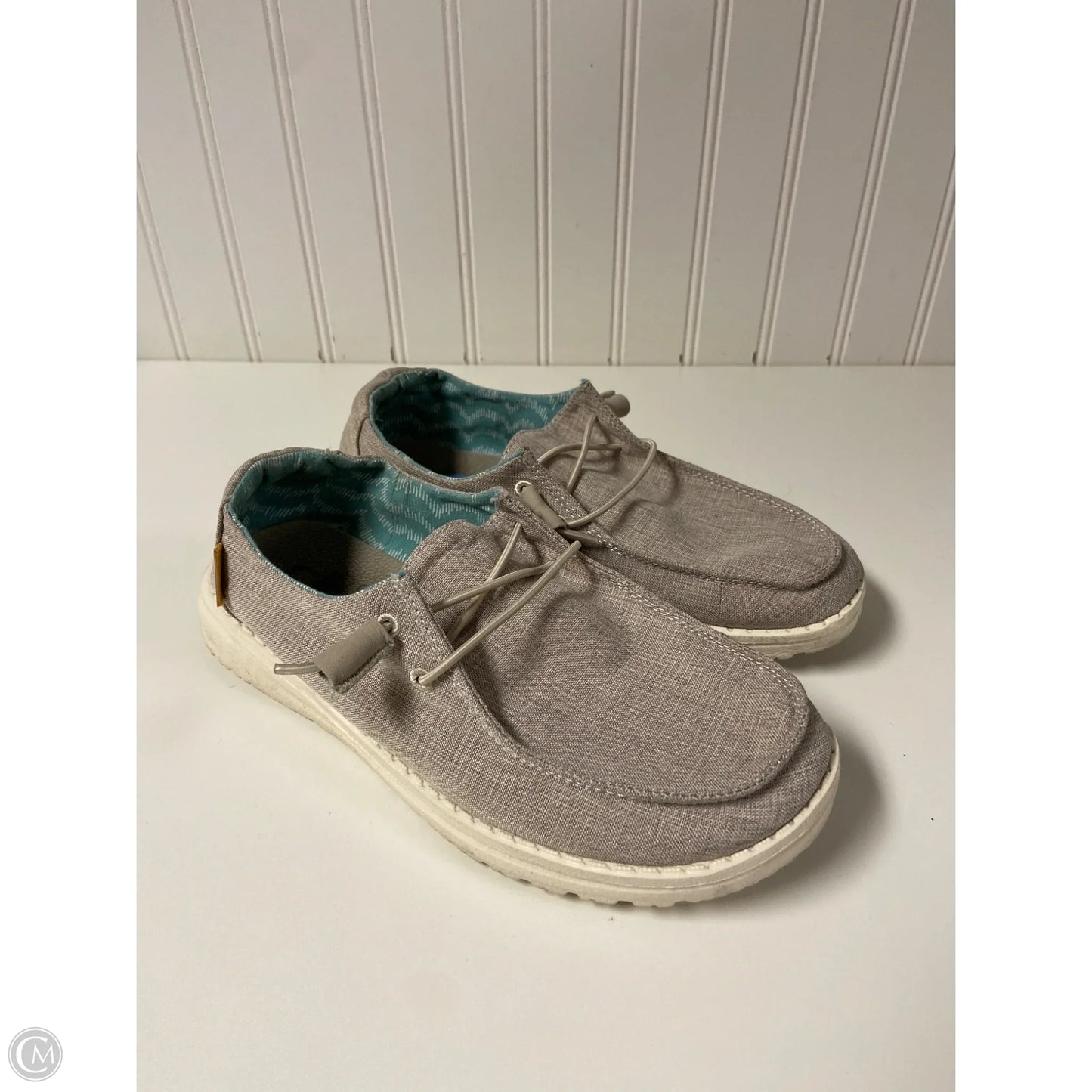 Shoes Flats By Hey Dude In Taupe, Size: 6