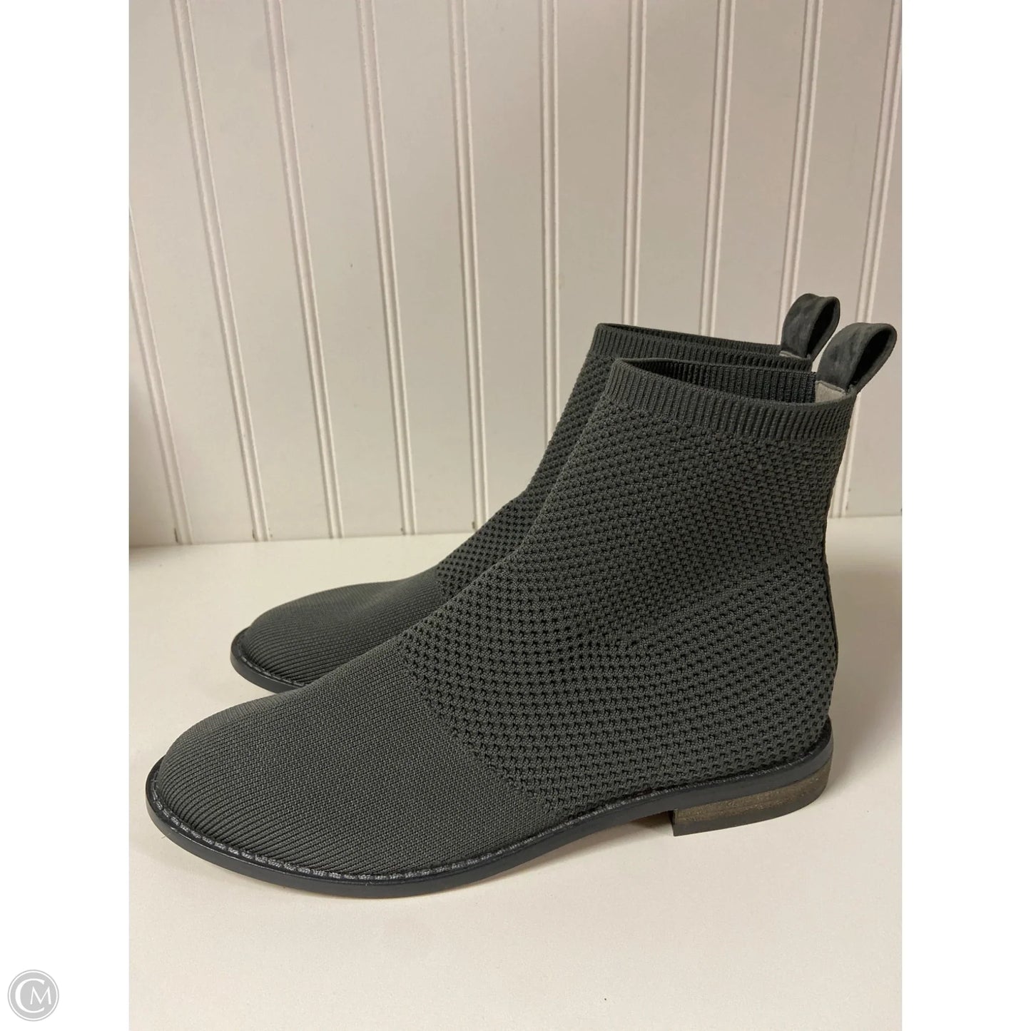 Boots Ankle Flats By Eileen Fisher In Grey, Size: 7
