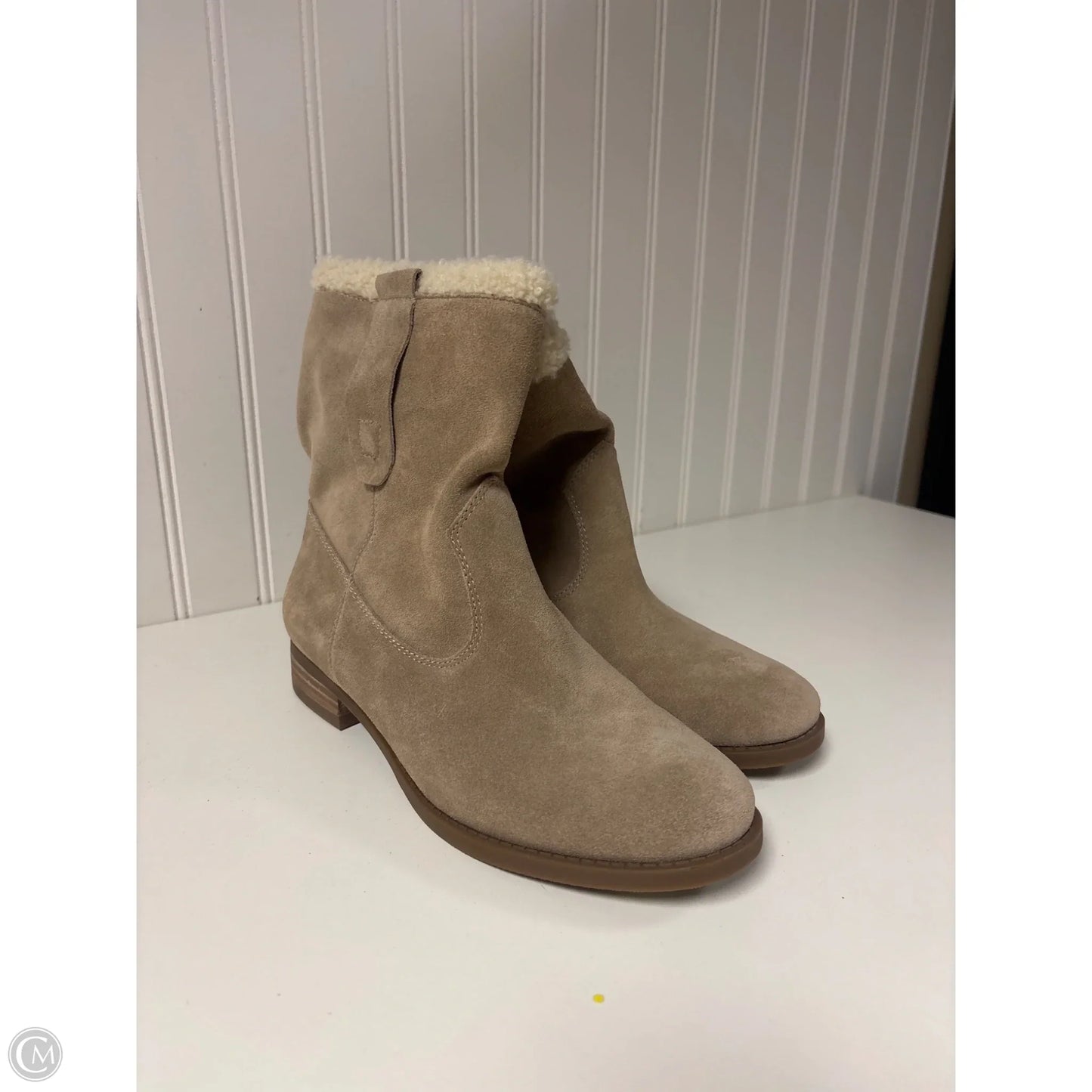 Boots Ankle Heels By Sole Society In Taupe, Size: 8