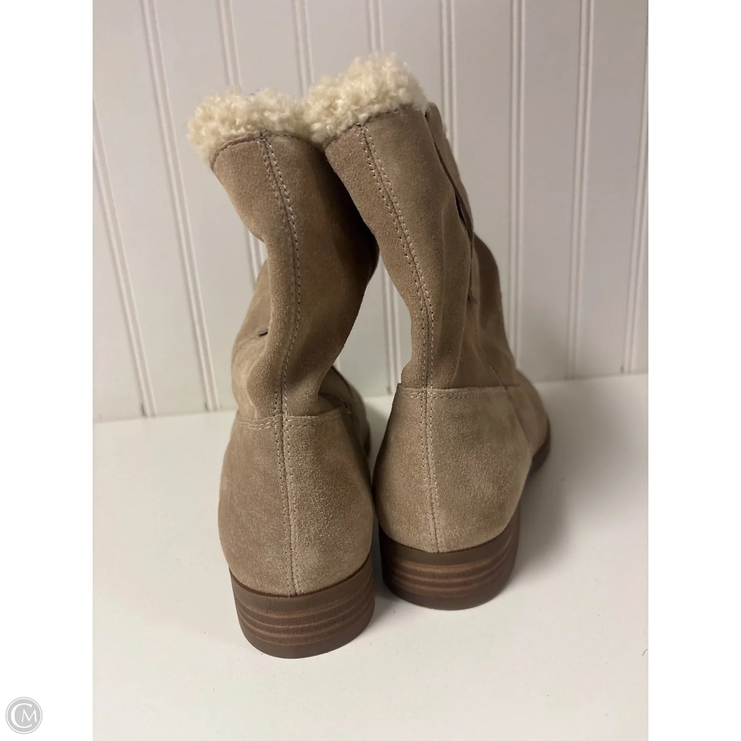 Boots Ankle Heels By Sole Society In Taupe, Size: 8