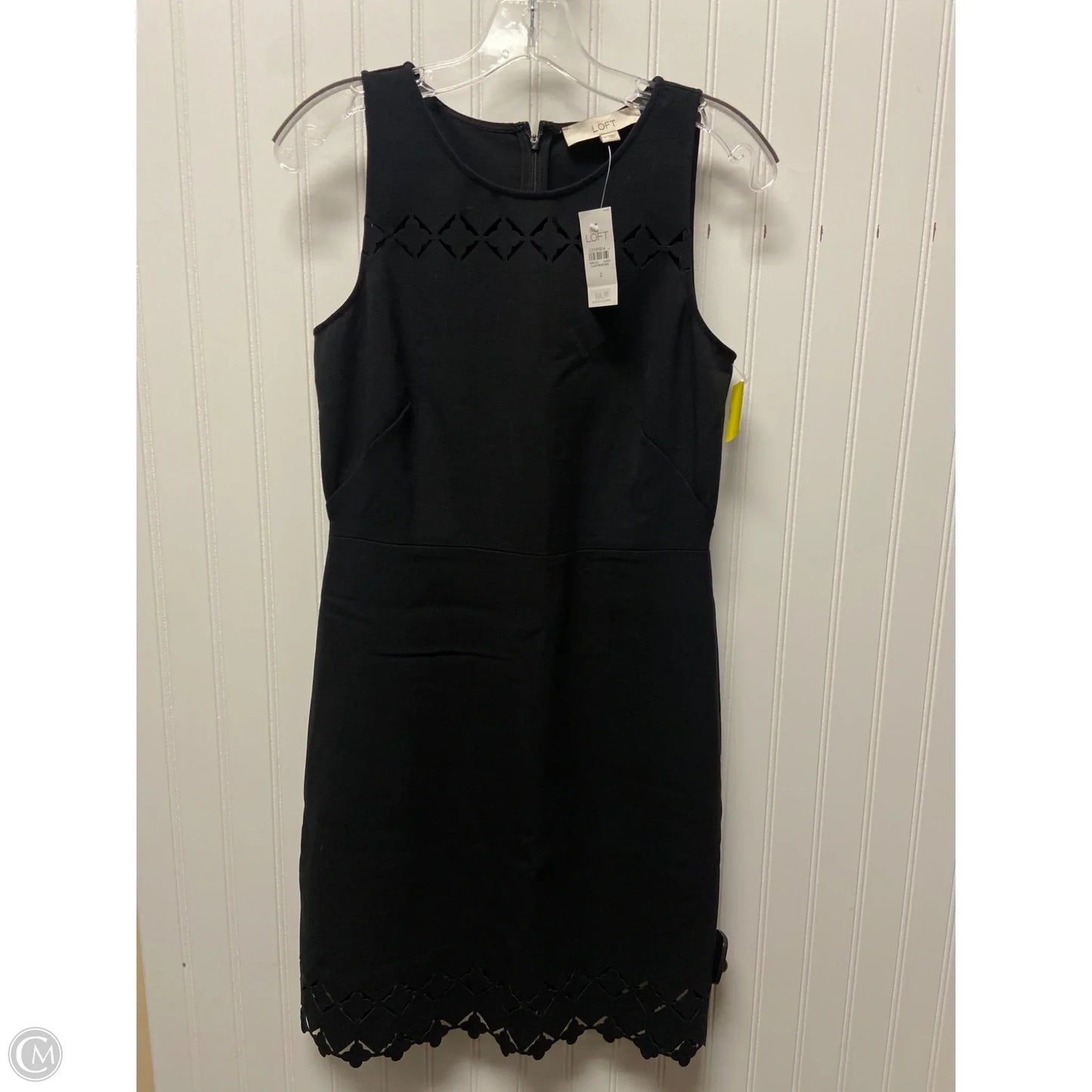 Dress Work By Loft In Black, Size: Xs
