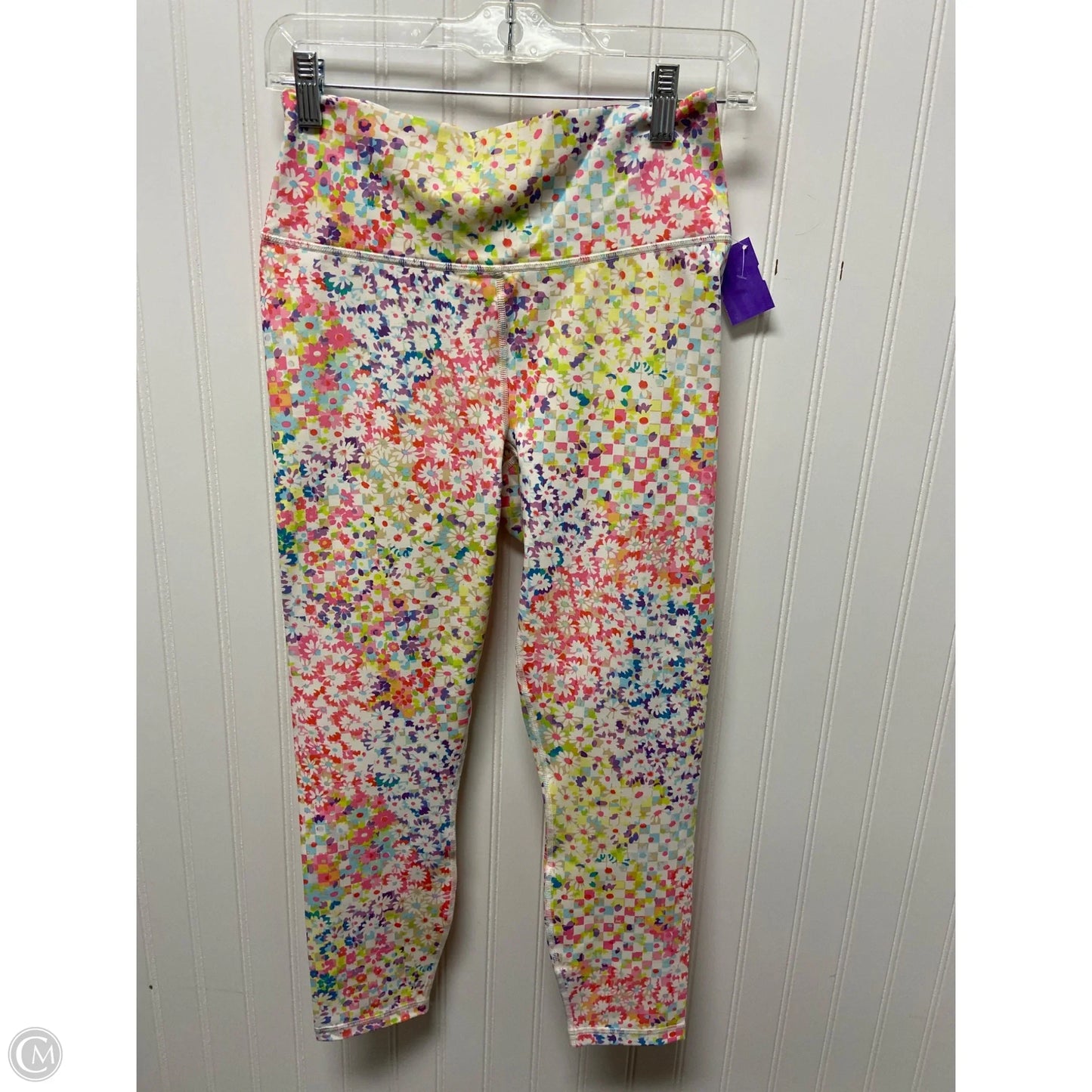 Athletic Leggings By Fabletics In Floral Print, Size: M