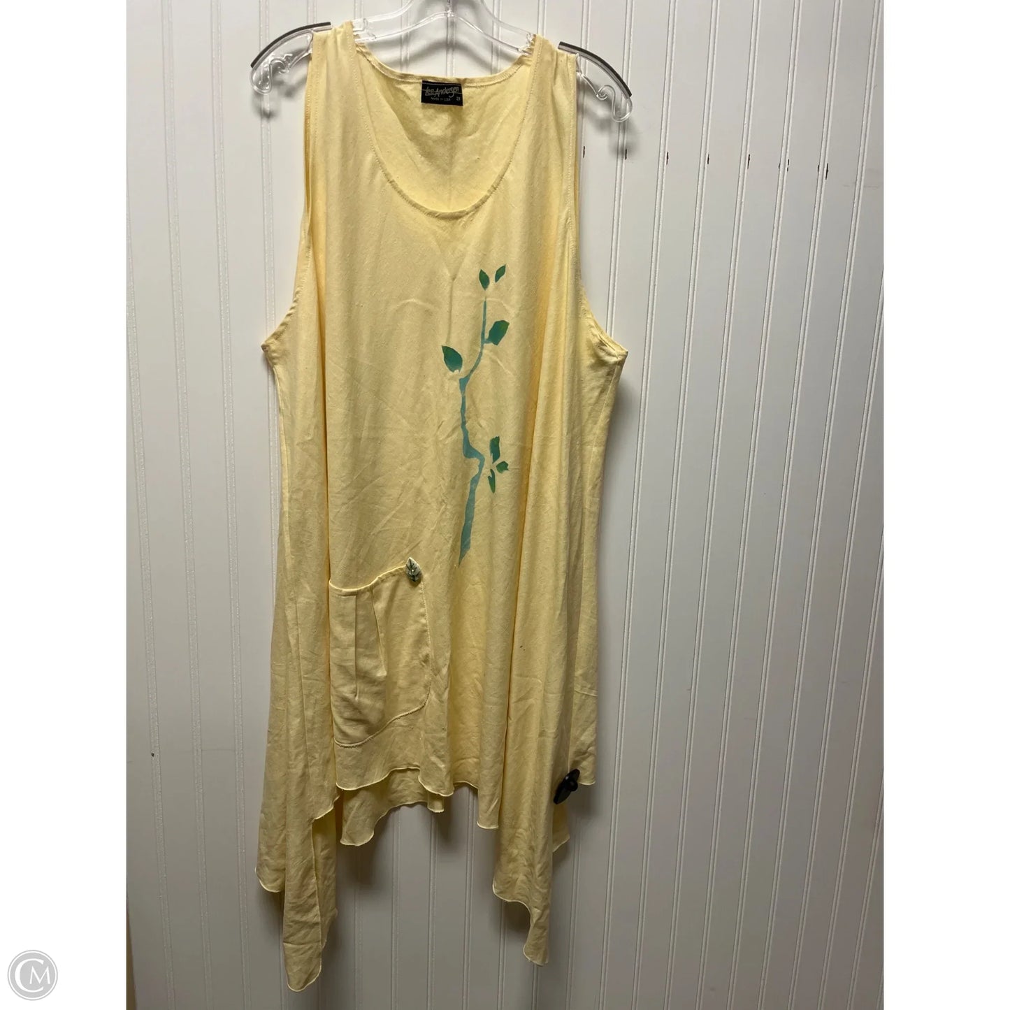 Dress Casual Maxi By Clothes Mentor In Yellow, Size: 2x