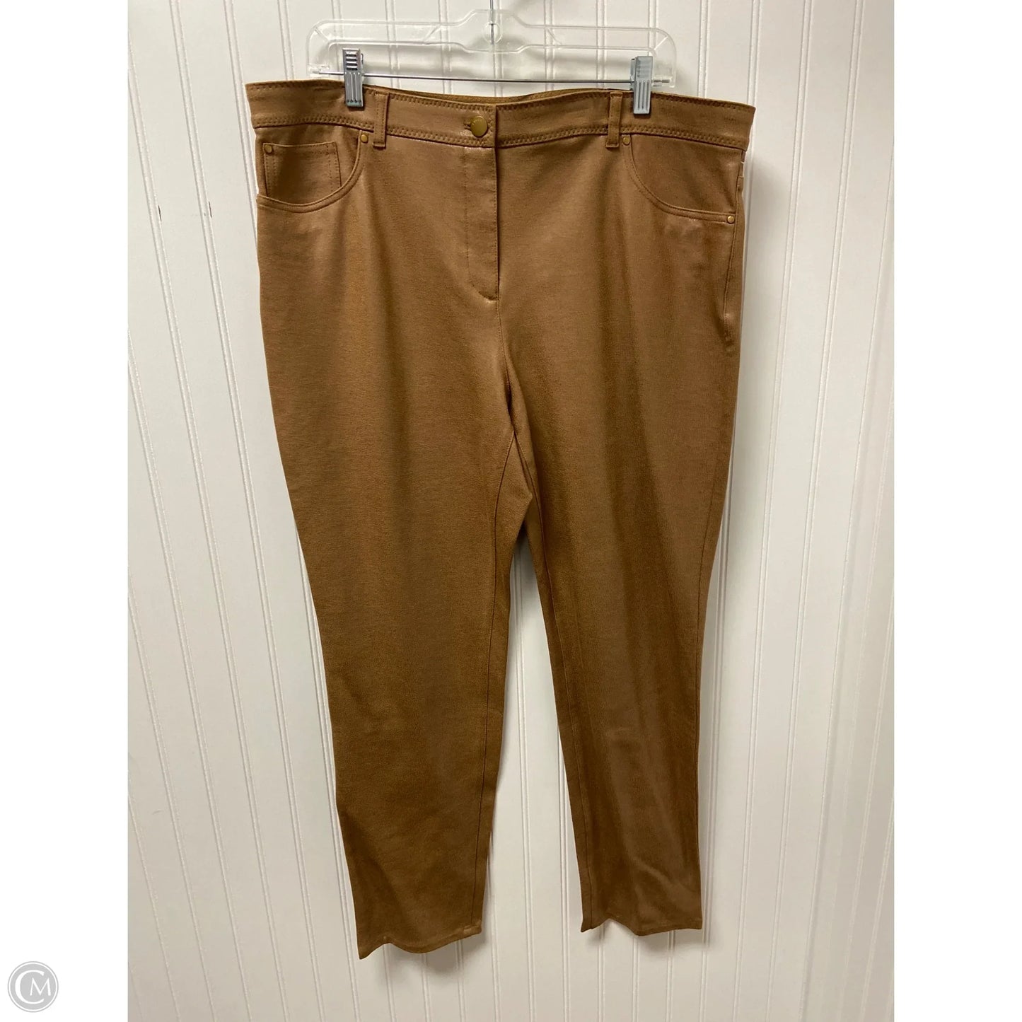 Pants Leggings By Chicos In Tan, Size: Xl