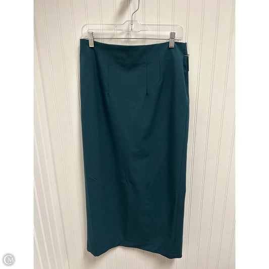Skirt Maxi By Zara In Teal, Size: L