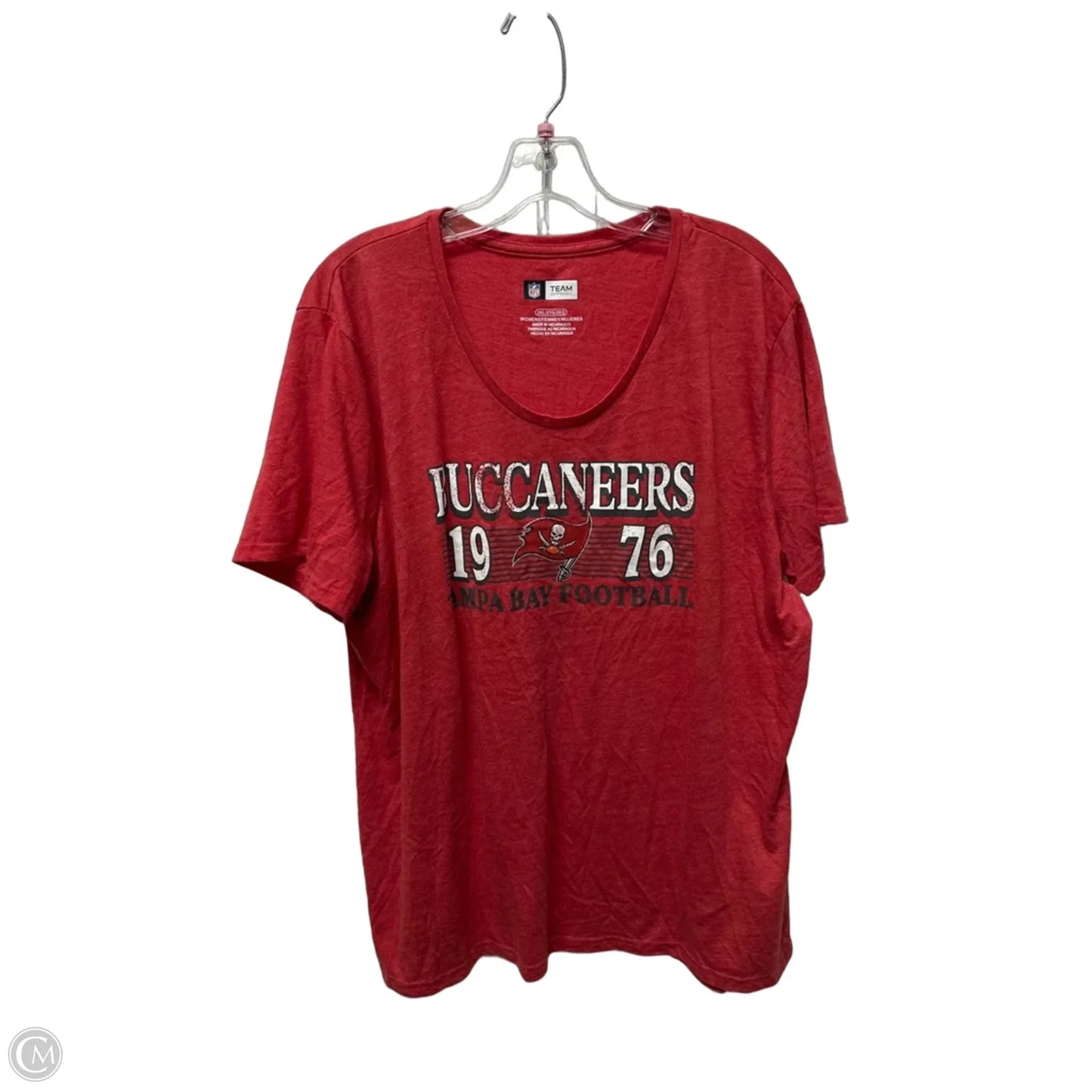 Top Short Sleeve By Clothes Mentor In Red, Size: 2x