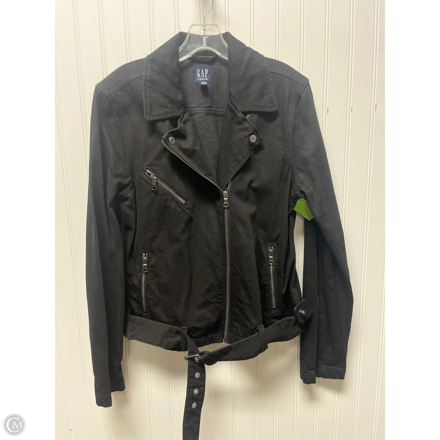 Jacket Denim By Gap In Black, Size: L