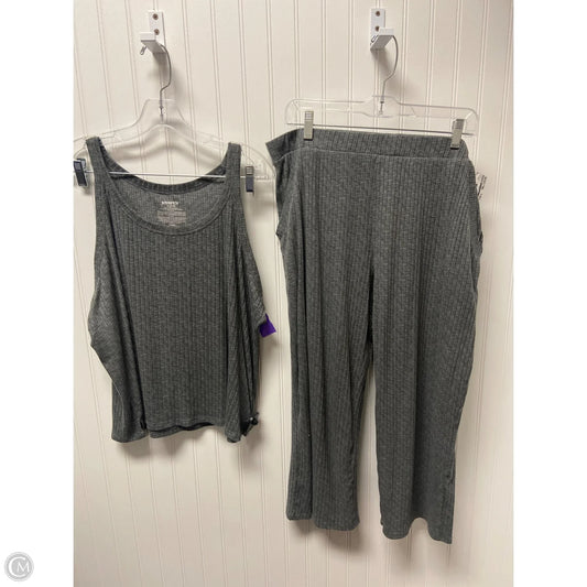 Lounge Set Pants By Joyspun In Grey, Size: Xl