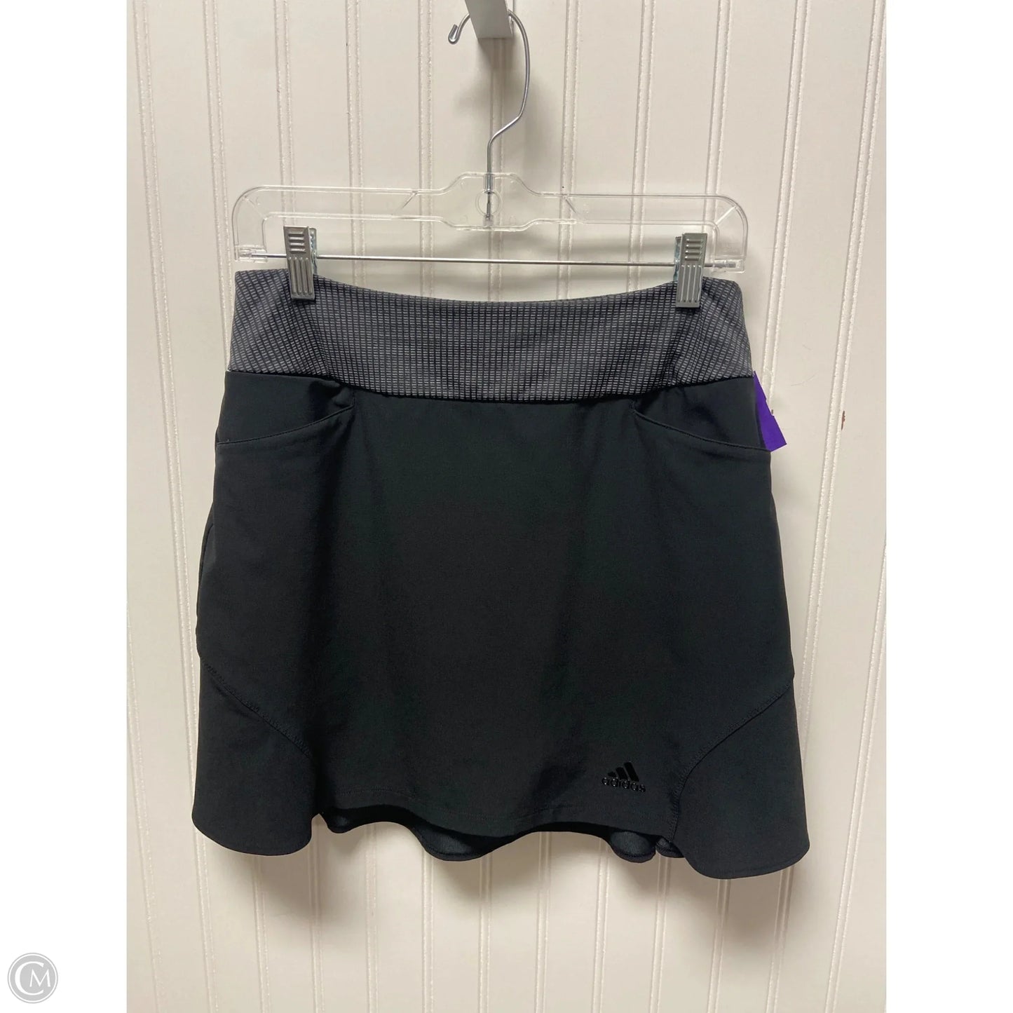 Athletic Skort By Adidas In Black, Size: S