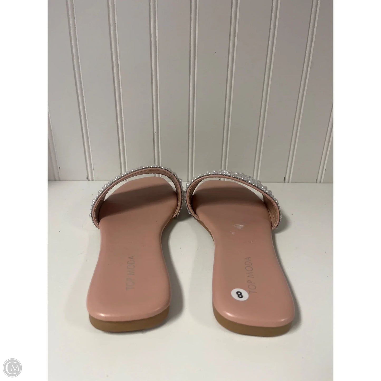 Sandals Flats By Top Moda In Pink, Size: 8