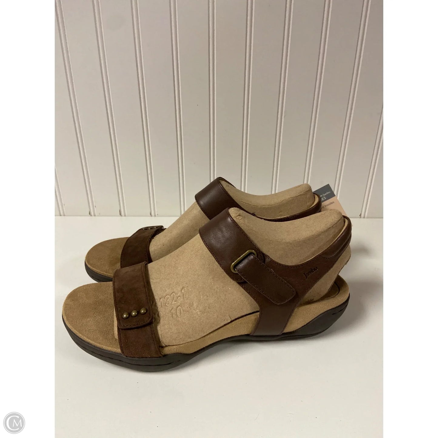 Sandals Flats By Jambu In Brown, Size: 10
