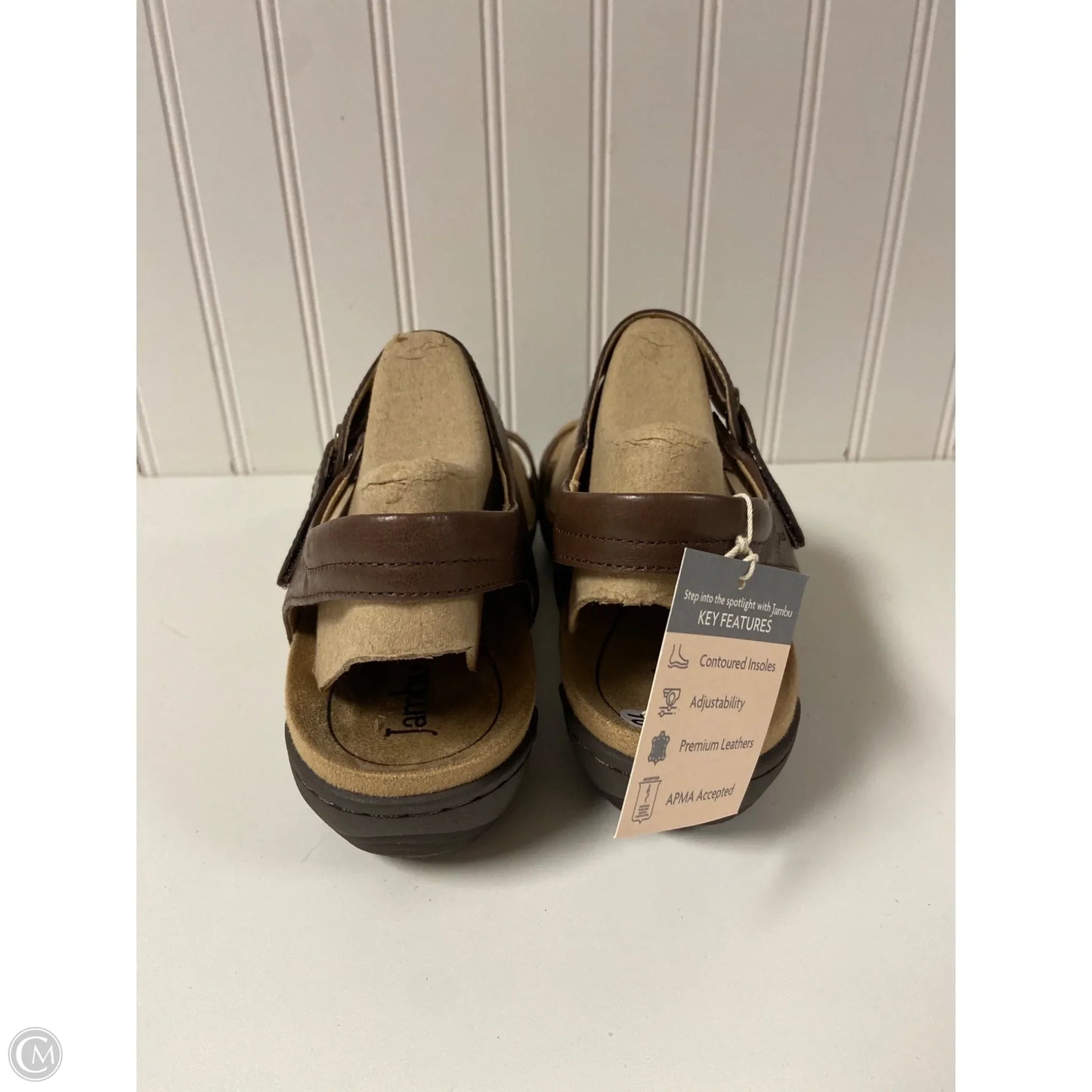 Sandals Flats By Jambu In Brown, Size: 10