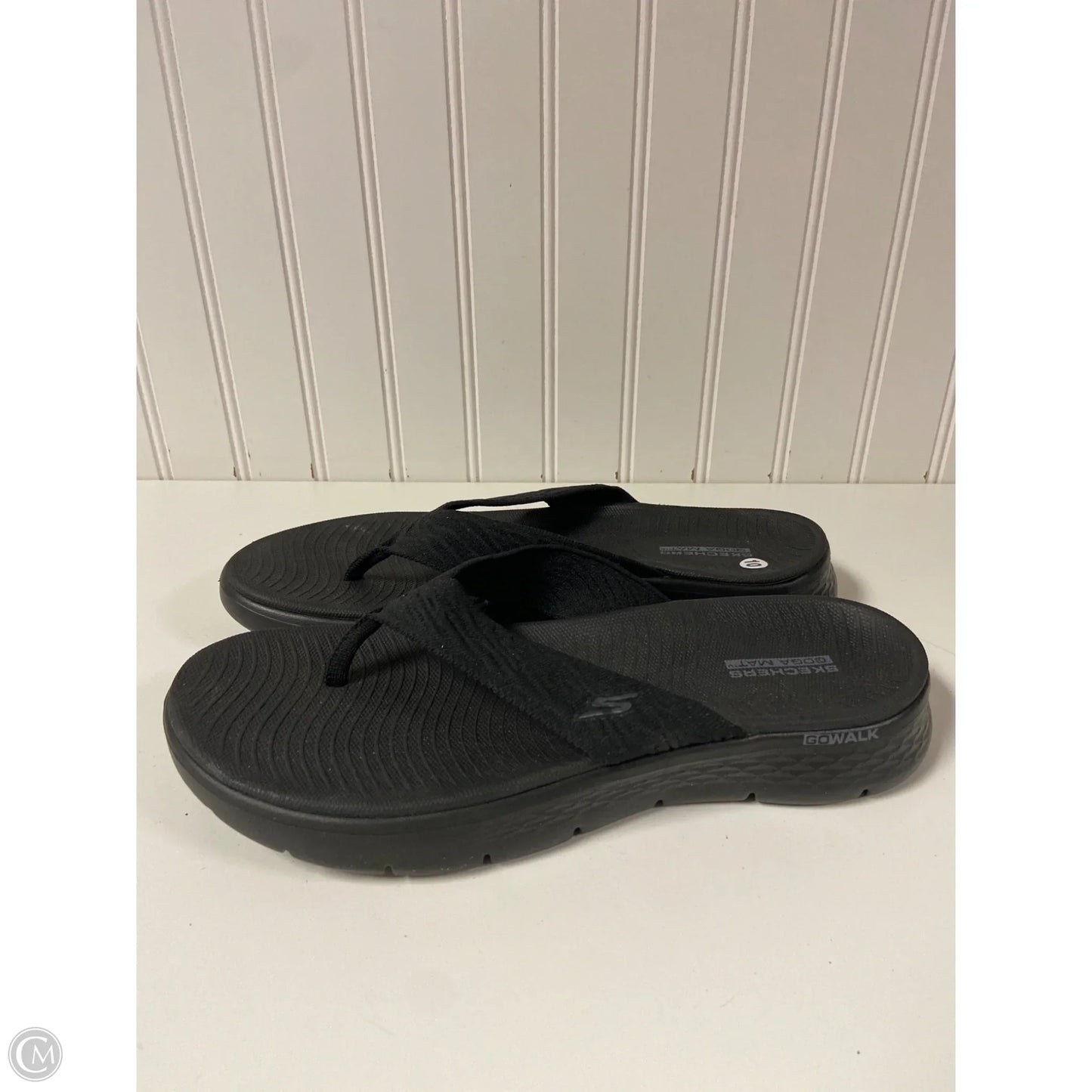Sandals Flats By Skechers In Black, Size: 10