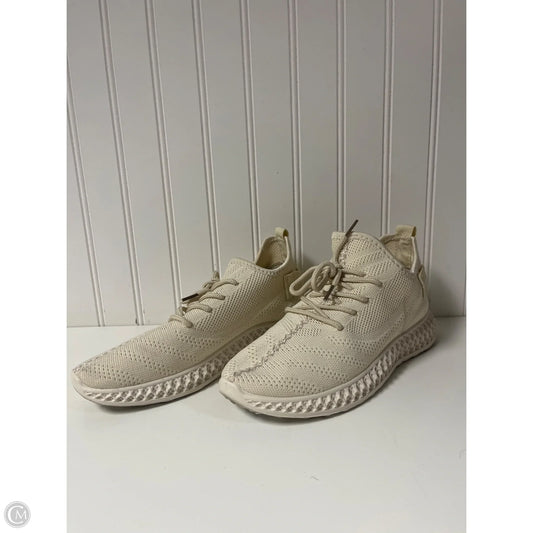 Shoes Sneakers By Clothes Mentor In Cream, Size: 9.5