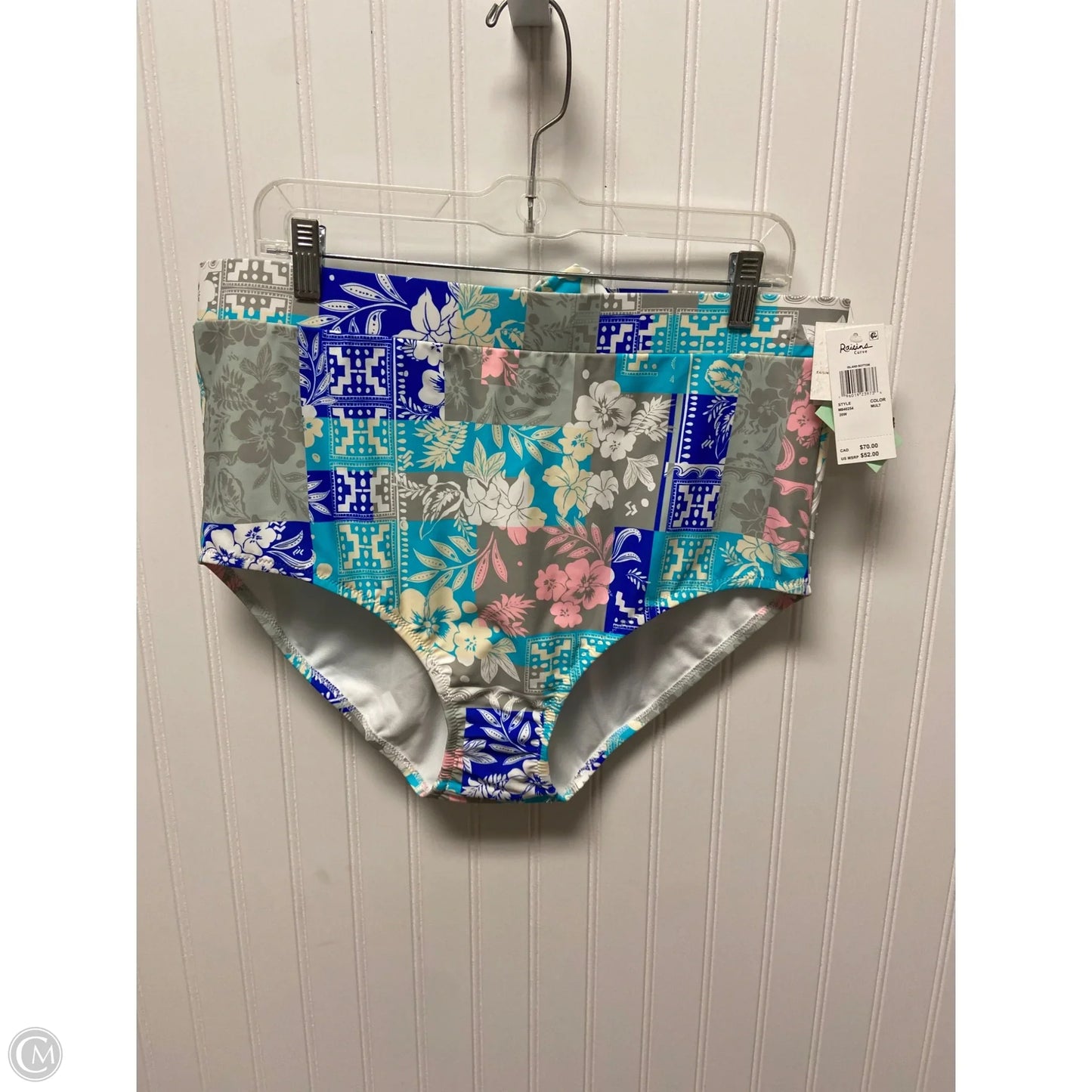 Swimsuit Bottom By Cmc In Blue & Grey, Size: 2x
