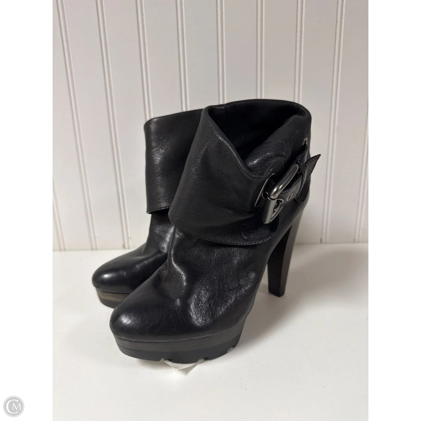 Boots Designer By Coach In Black, Size: 6