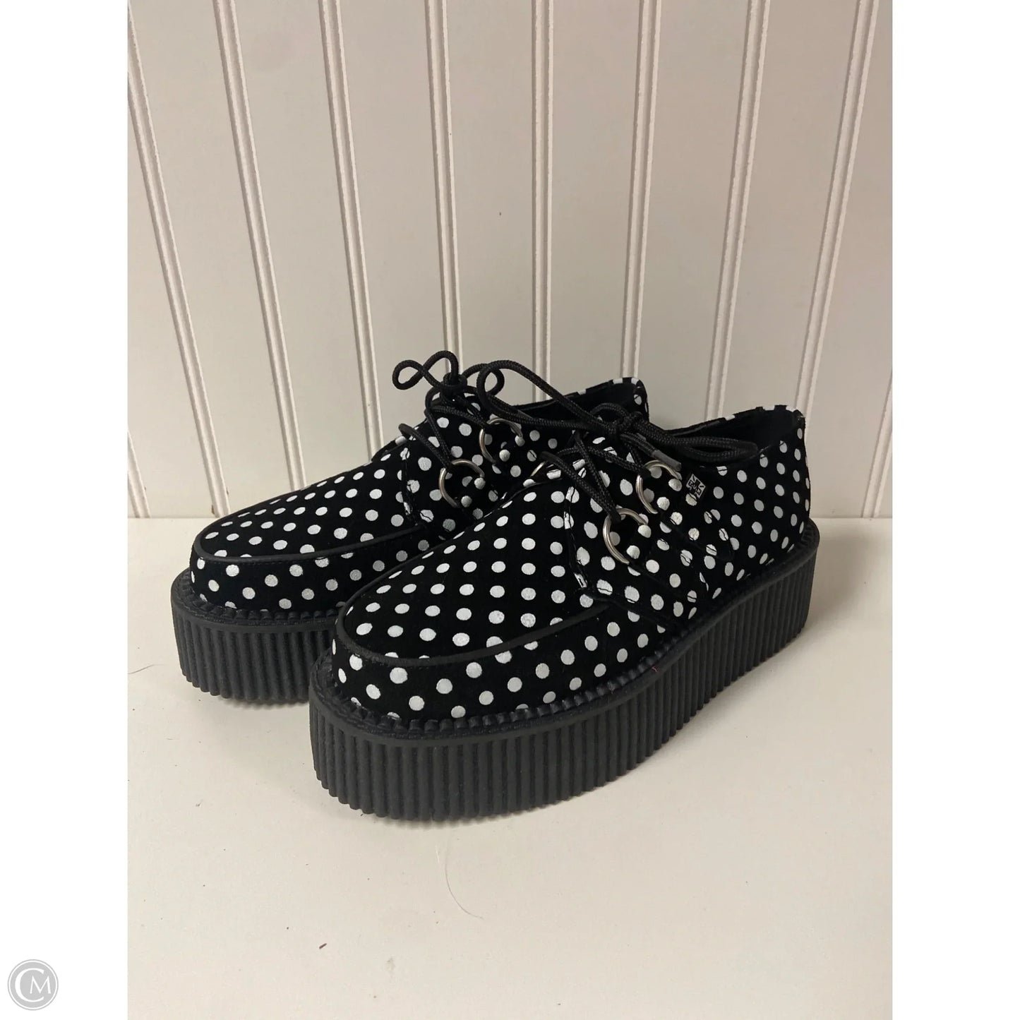 Shoes Heels Platform By Clothes Mentor In Polkadot Pattern, Size: 6.5