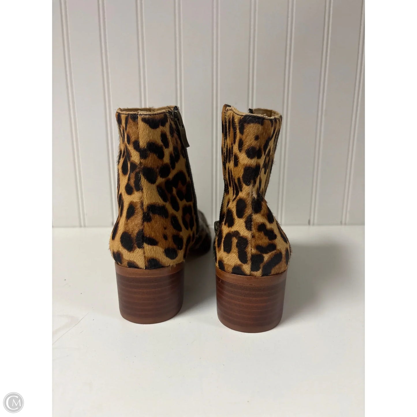 Boots Ankle Heels By J. Crew In Animal Print, Size: 7