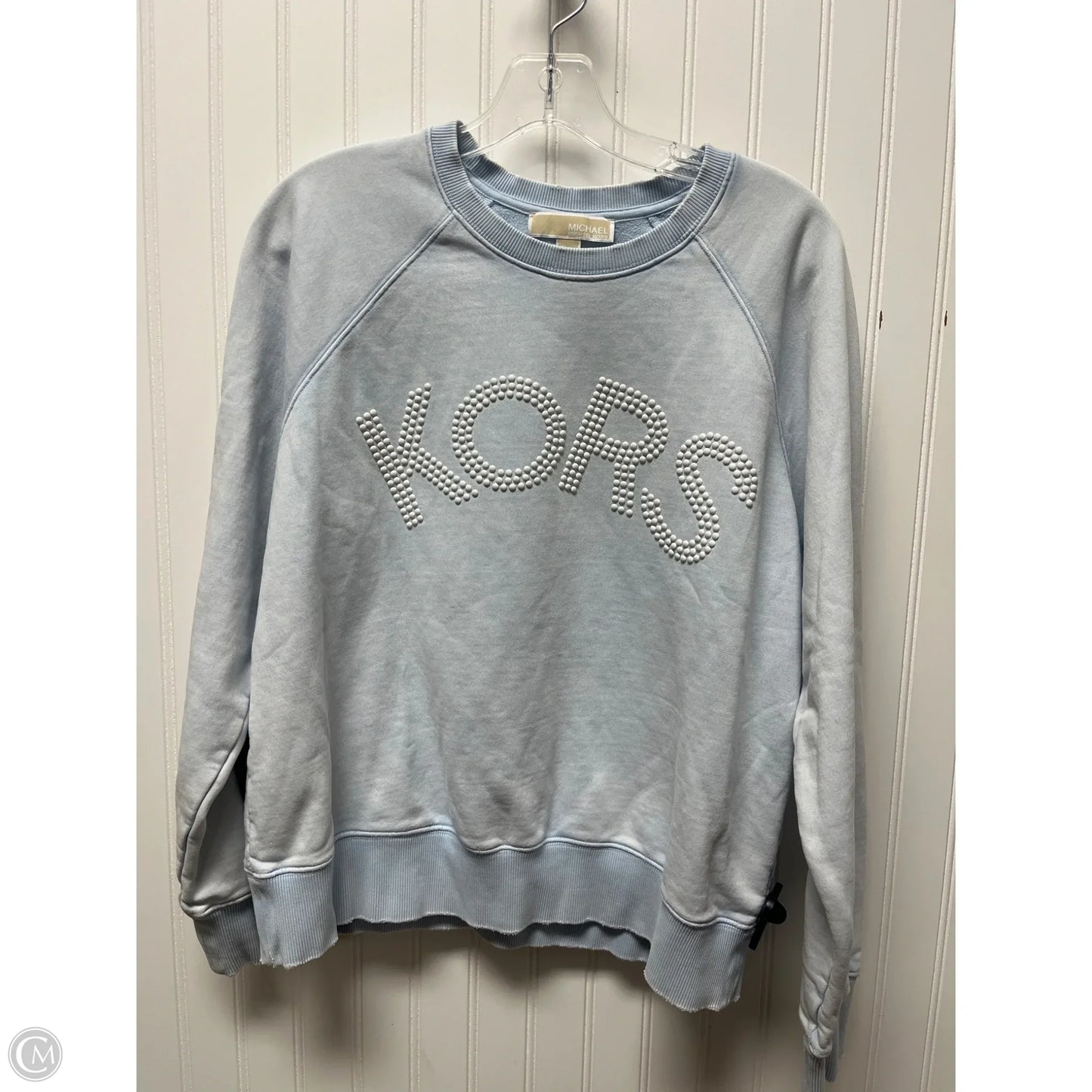 Sweatshirt Crewneck By Michael By Michael Kors In Blue, Size: L