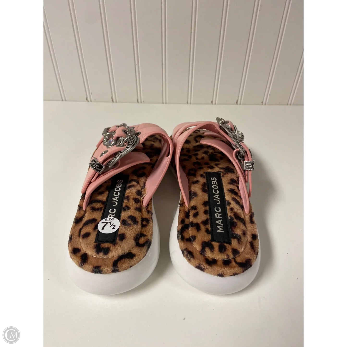 Sandals Luxury Designer By Marc Jacobs In Animal Print, Size: 7.5